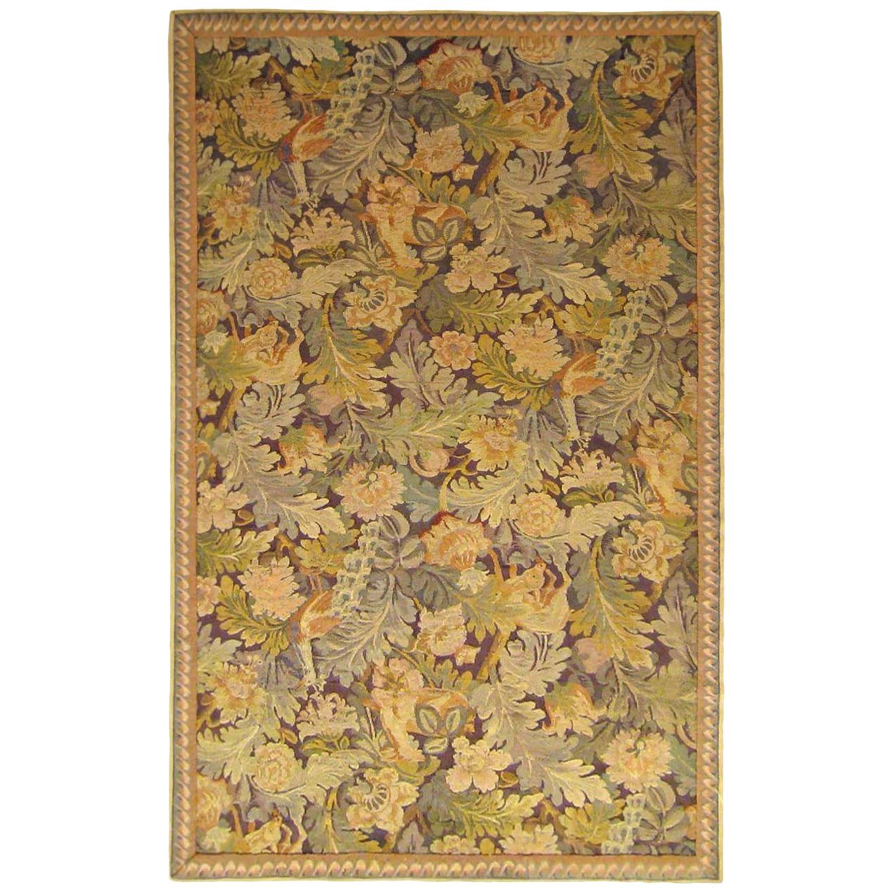 Late 19th Century English William Morris Large Leaf Verdure Tapestry
