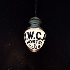 Late 19th Century English YWCA Advertising Light