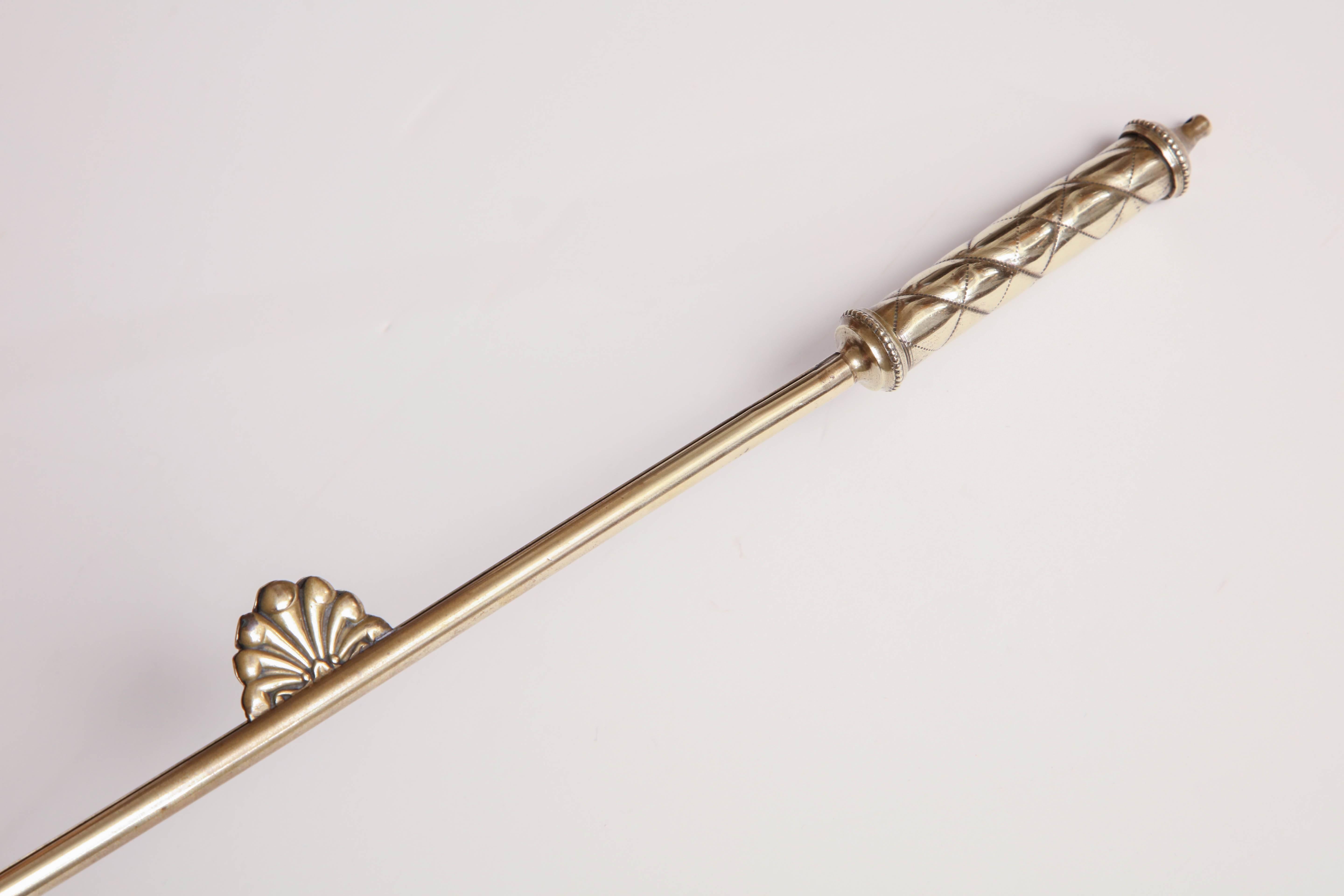 Late 19th Century English, Brass Candle Lighter In Good Condition For Sale In New York, NY