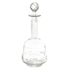 Late 19th Century Engraved Wine Carafe