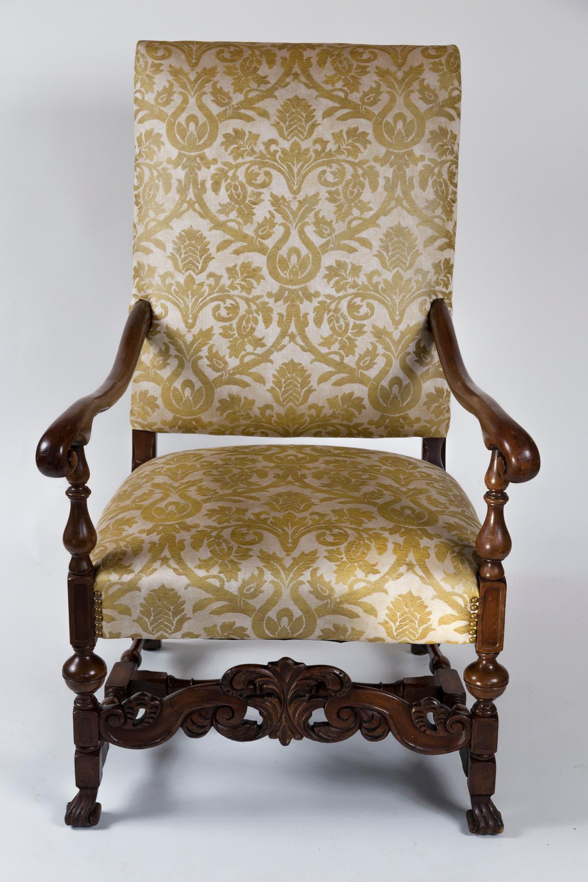 French Provincial Late 19th Century European Arm Chair For Sale