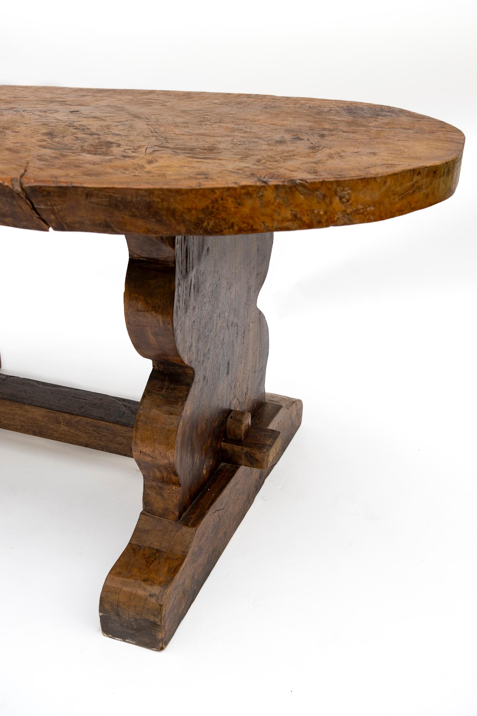 Tavolo da fattoria rustico europeo della fine del XIX secolo, fatto a mano In condizioni buone in vendita a Wainscott, NY