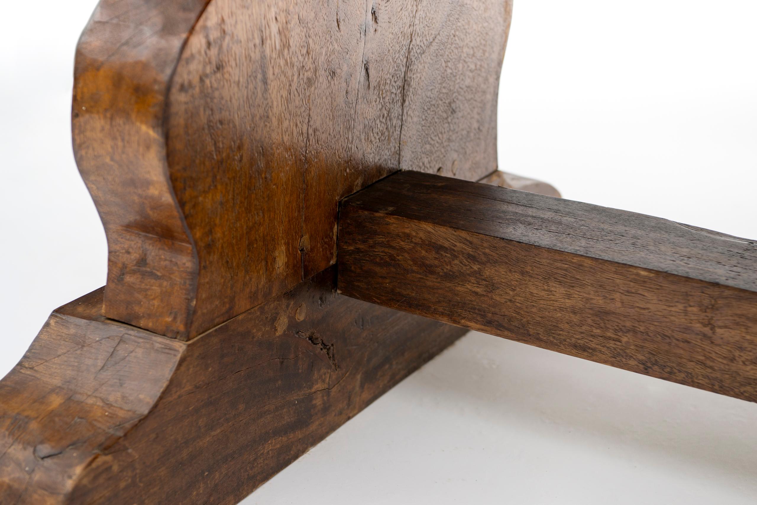 Tavolo da fattoria rustico europeo della fine del XIX secolo, fatto a mano in vendita 2