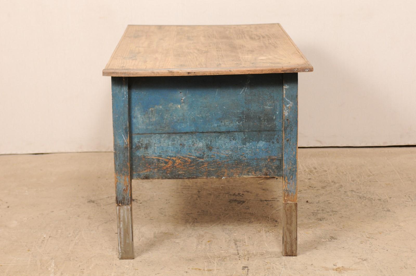 Metal Late 19th Century European Table Top Cabinet with Great Storage For Sale