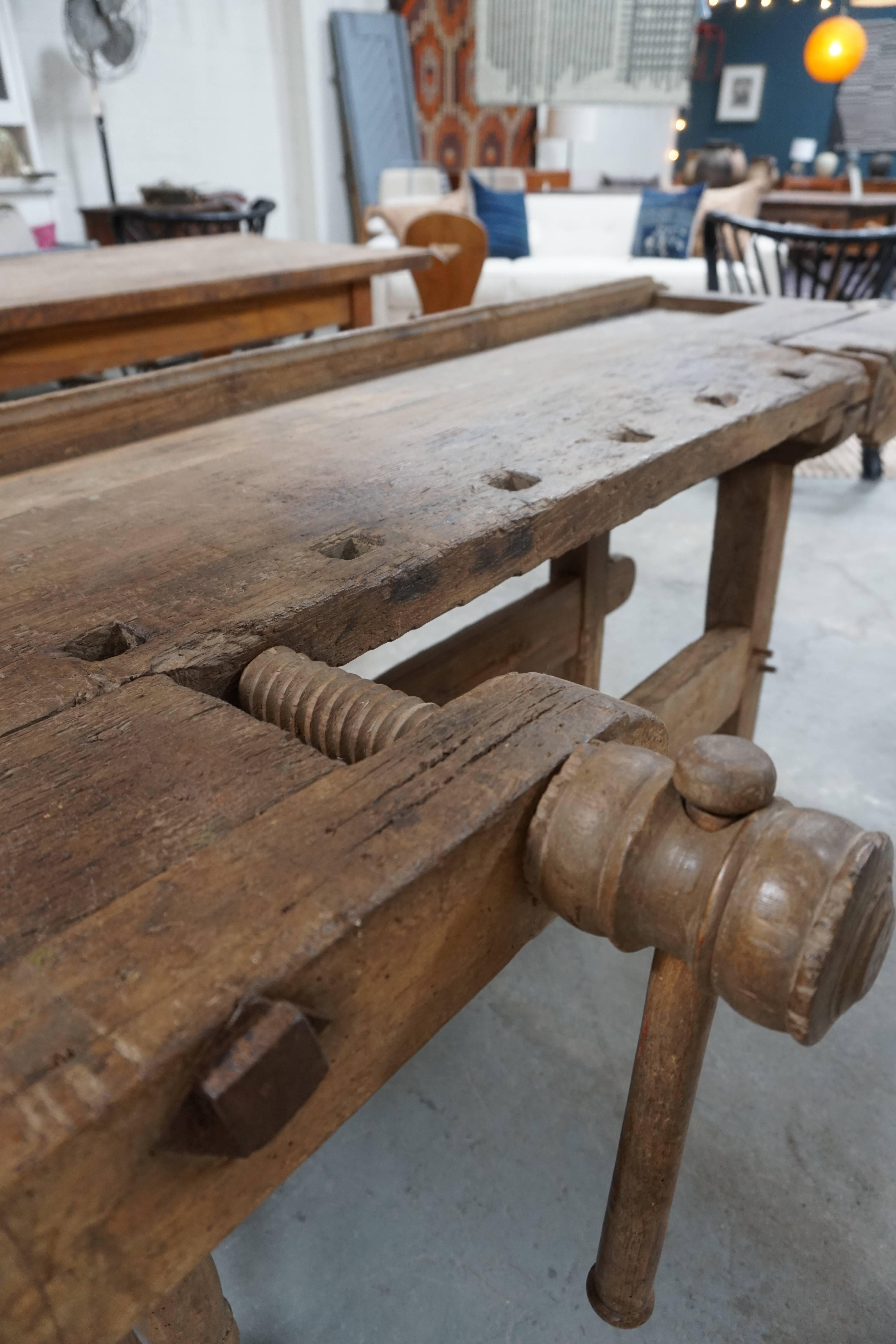 Wood Late 19th Century European Work Table