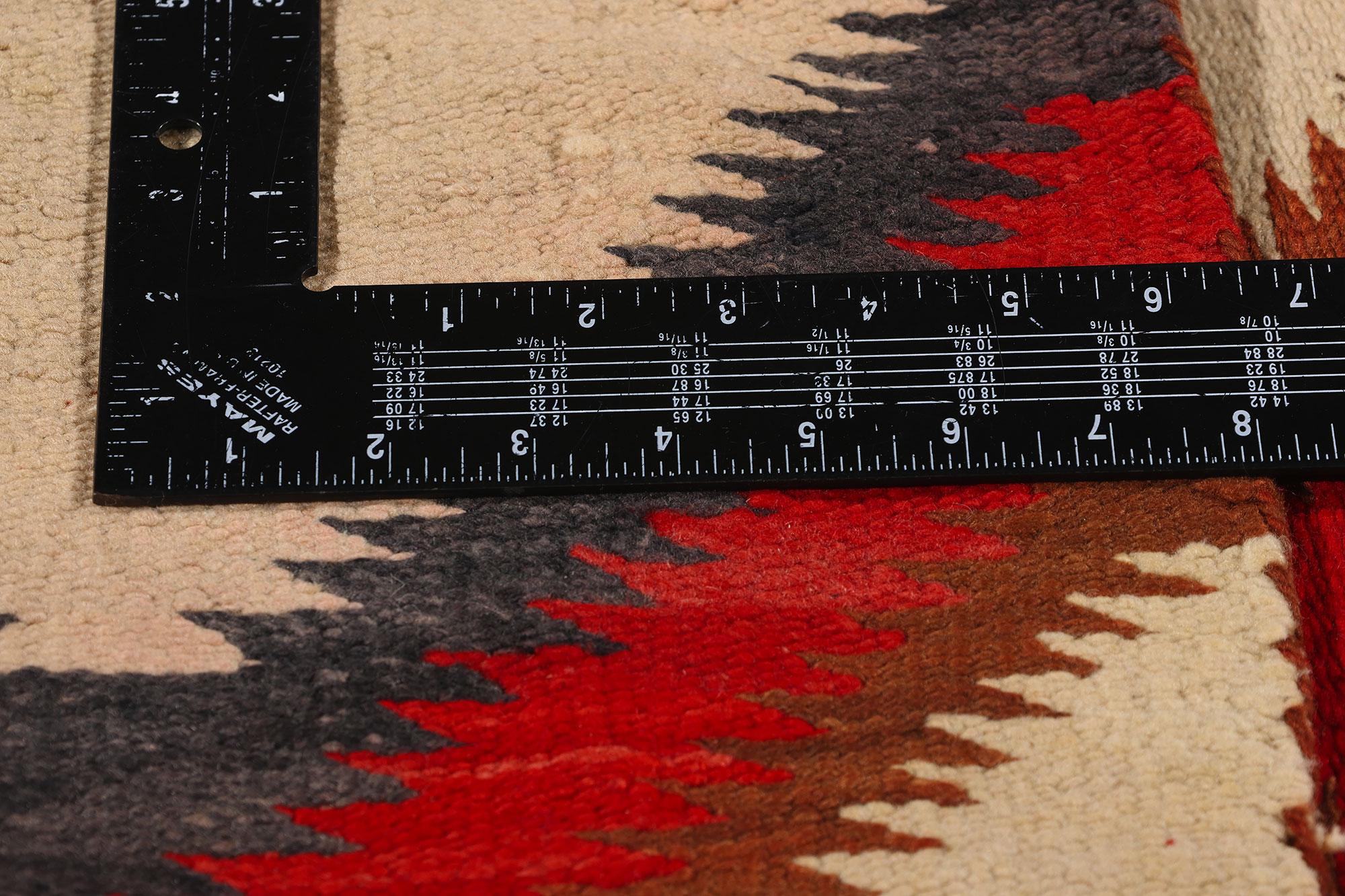 Late 19th Century Antique Eye Dazzler Southwest Modern Rug  Circa 1890s In Distressed Condition For Sale In Dallas, TX