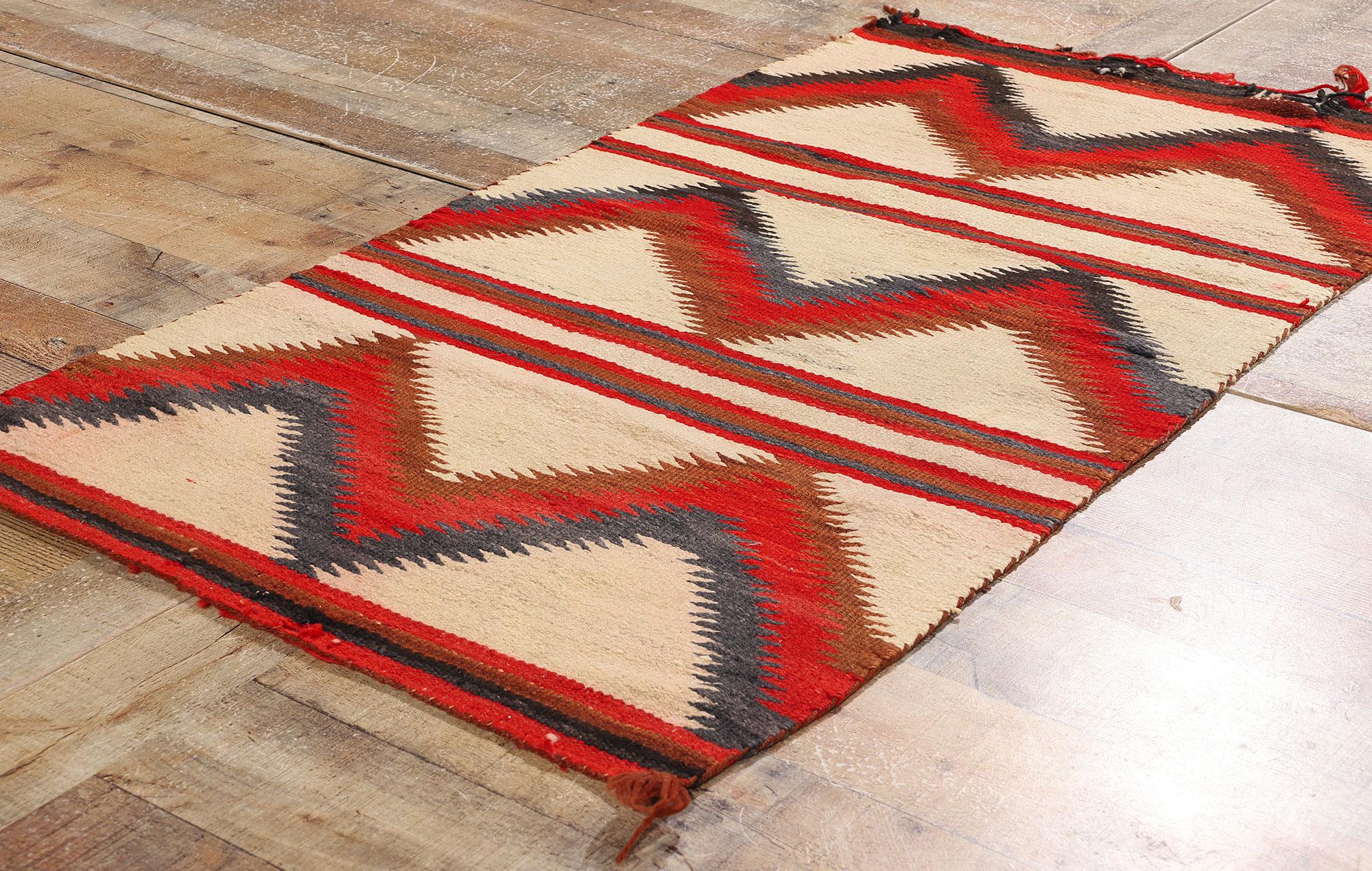 Wool Late 19th Century Antique Eye Dazzler Southwest Modern Rug  Circa 1890s For Sale