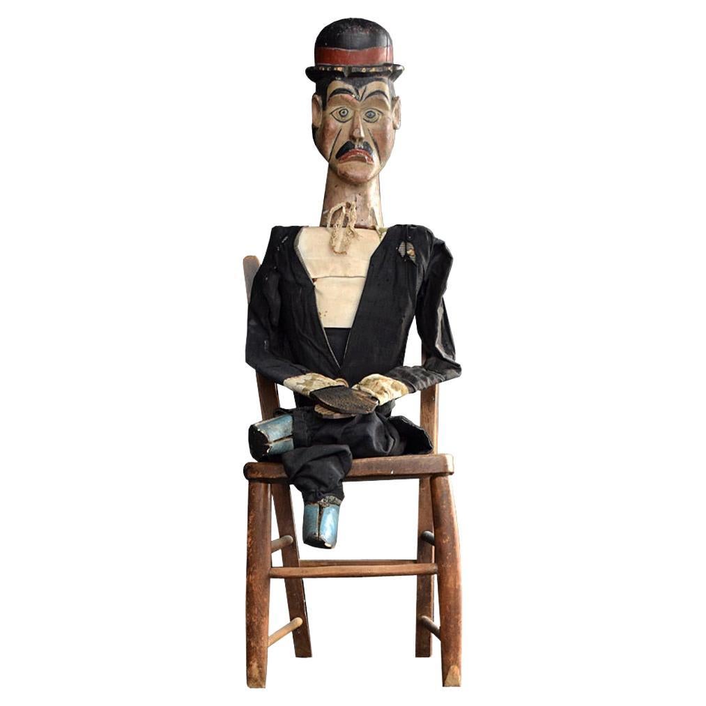 Late 19th Century Fairground Knock Down Figure For Sale