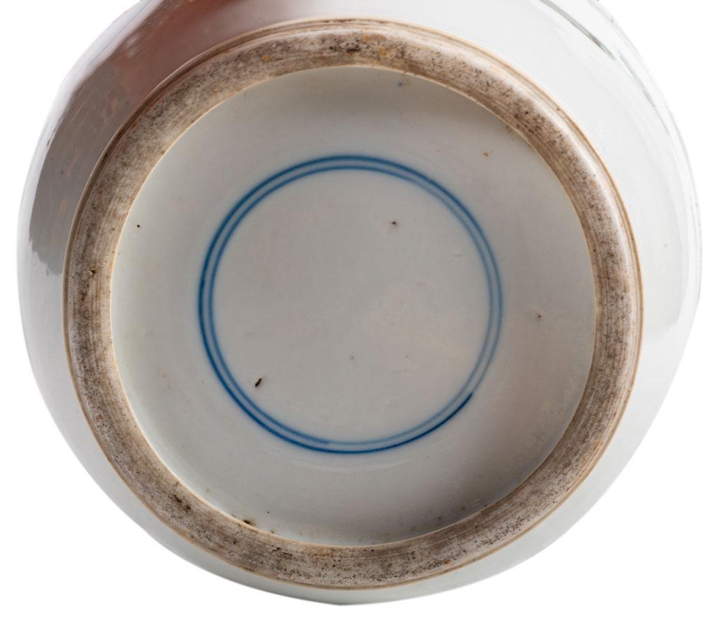 Late 19th Century Famille Verte Kangxi Style Rouleau Vase 3