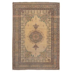 Late 19th Century Fancy Persian Haji Jalili Tabriz Carpet