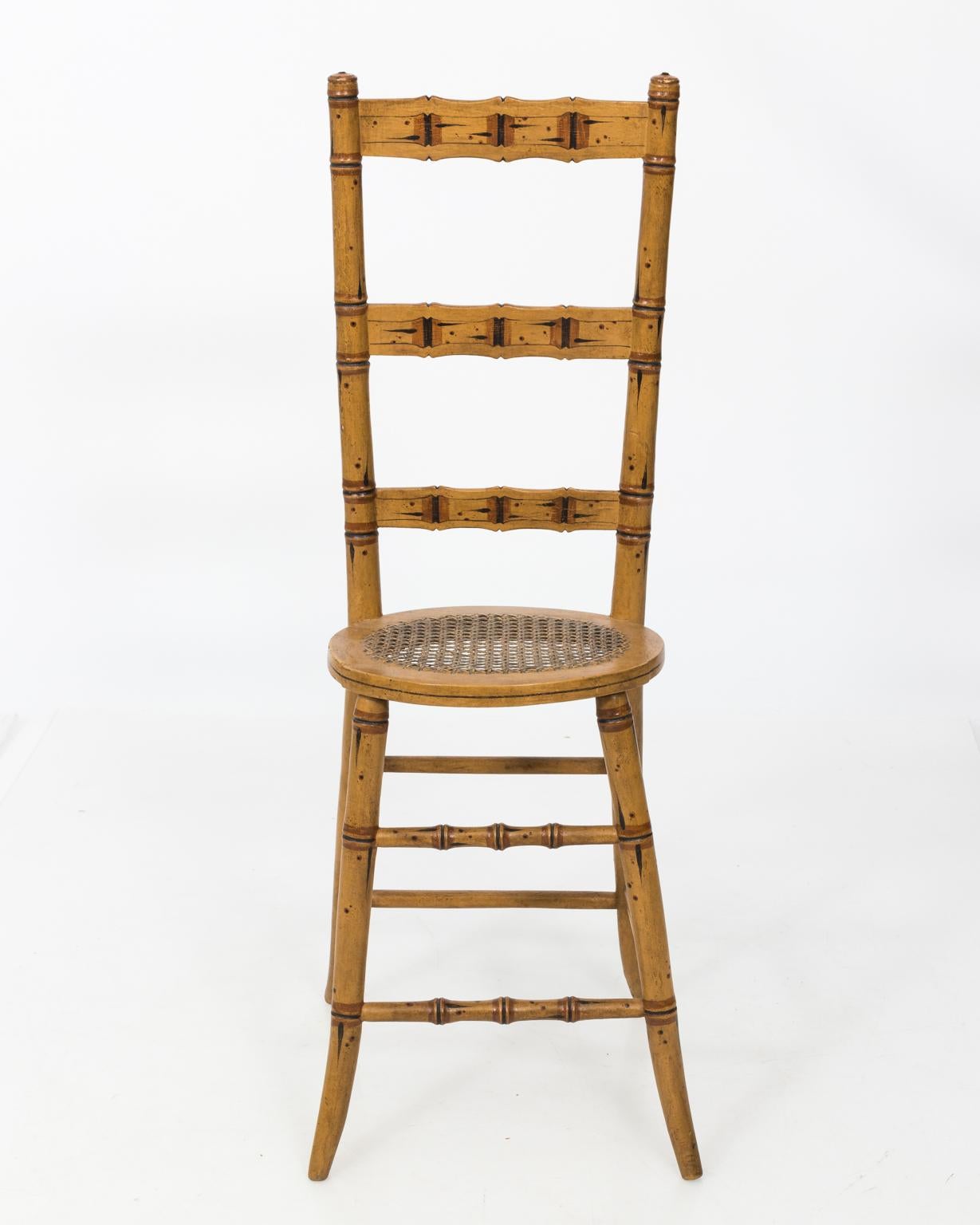 Late 19th Century Faux Bamboo Child's Chair 1