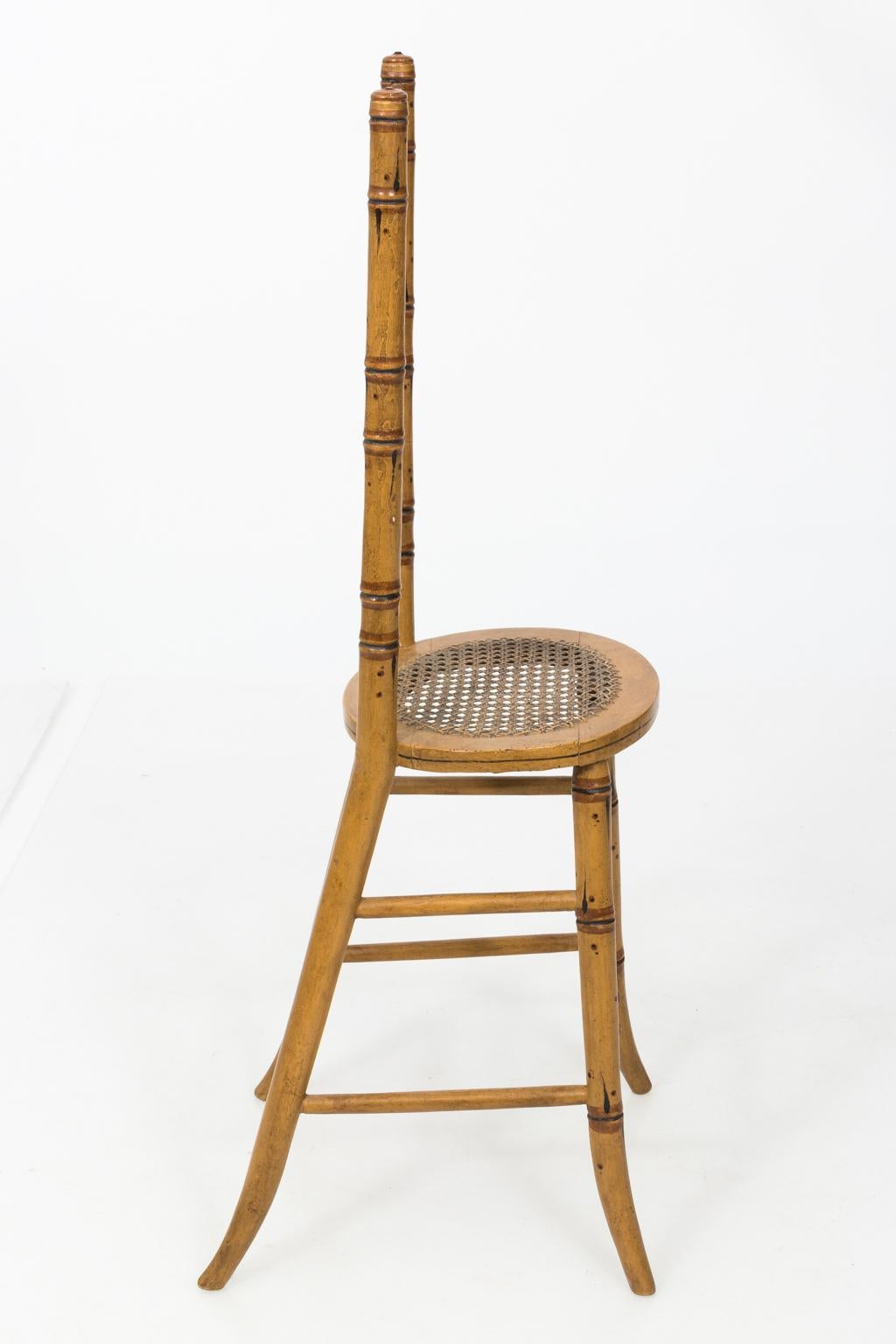 Late 19th Century Faux Bamboo Child's Chair 3