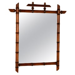 Late 19th Century Faux Bamboo Wall Mirror