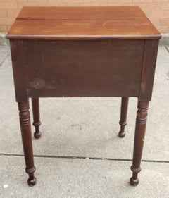 Late 19th Century Federal Mahogany Two Drawer Work Table