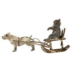 Sculture di animali in metallo