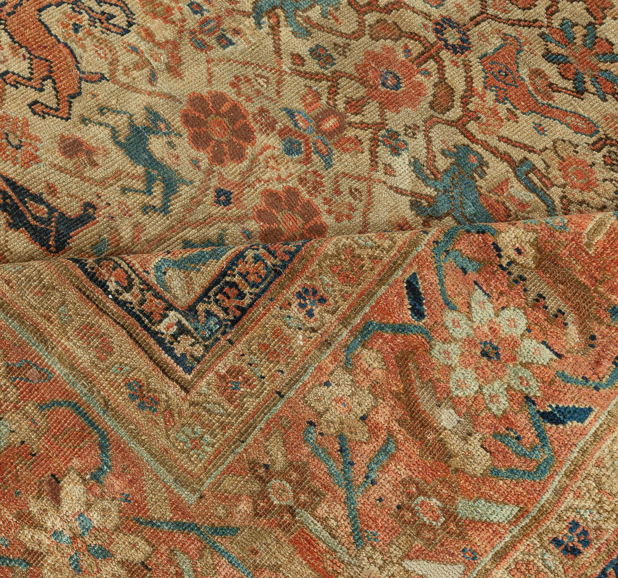 Late 19th century fine Persian Sultanabad Area rug
Size: 10'1