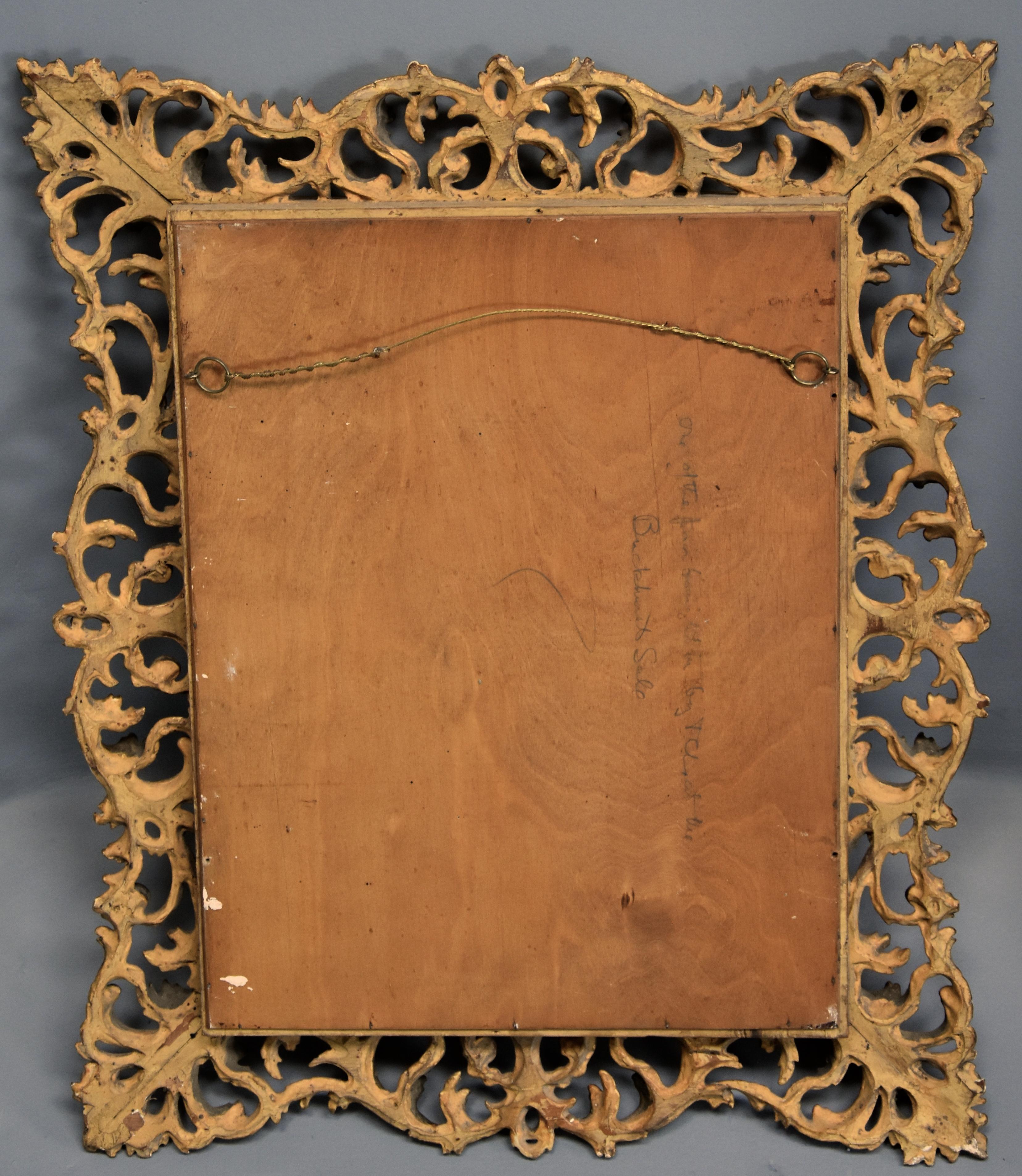 Late 19th Century Fine Quality Florentine Carved Giltwood Mirror For Sale 6