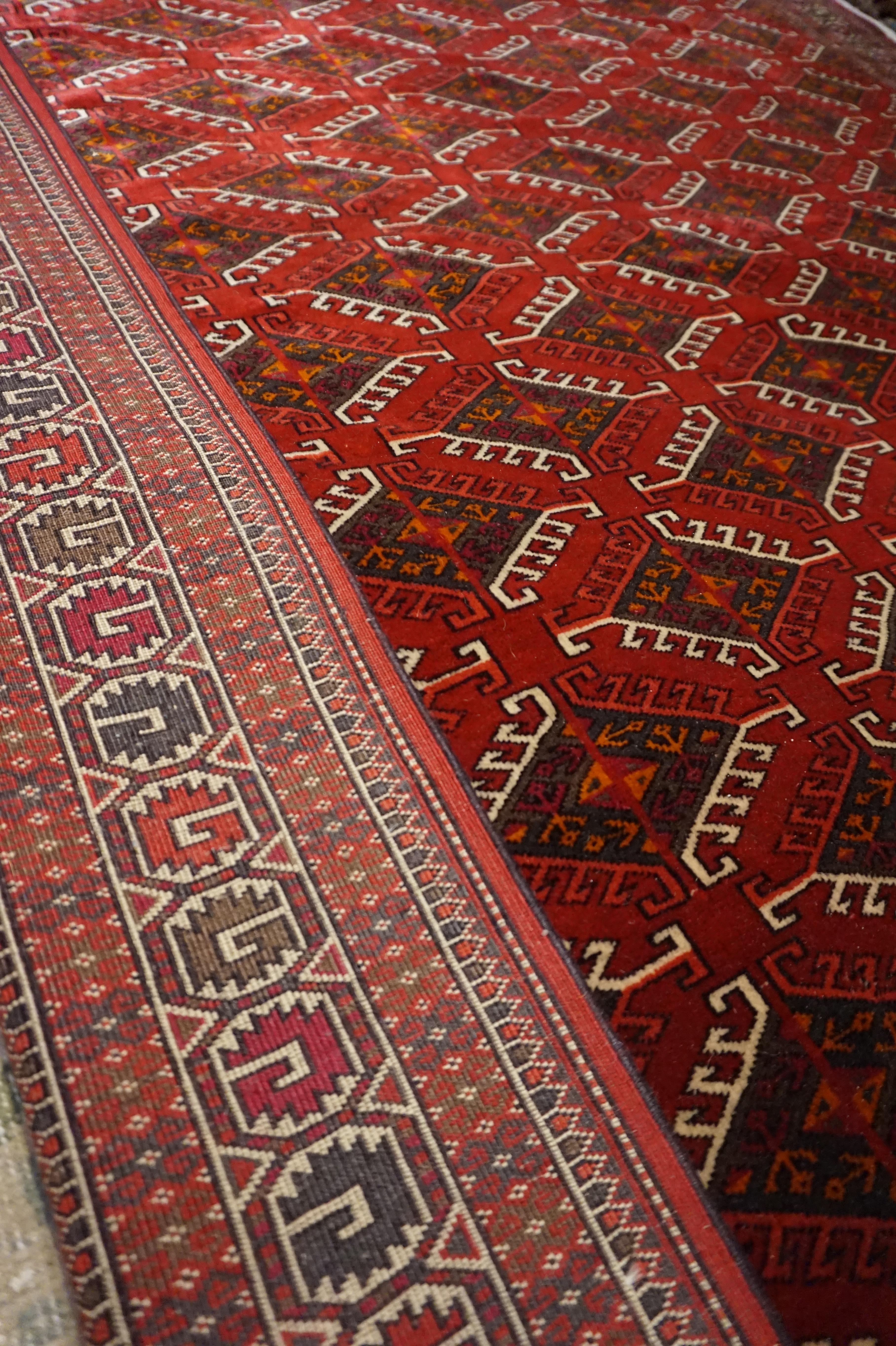 Tribal turkmène Bokhara du début du 20e siècle en laine dense et souple en vente 5