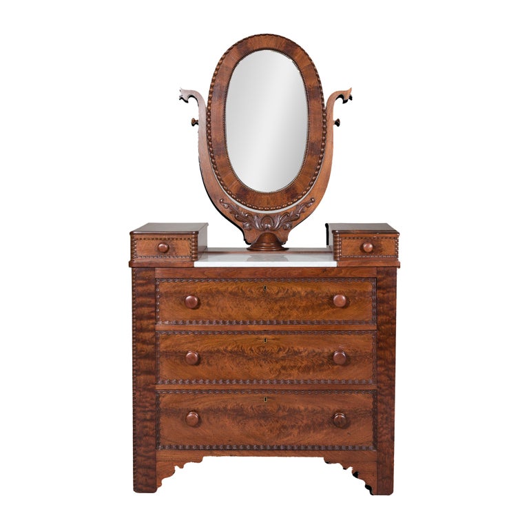 Late 19th Century Mirror with Burl Walnut Inset Panel Frame Late 19th Century Mirror with Burl Walnut Inset Panel Frame