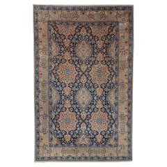 Late 19th Century Floral Design Wool Antique Rug