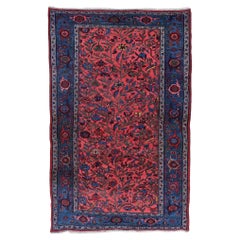 Late 19th century Floral Design Wool Antique Rug