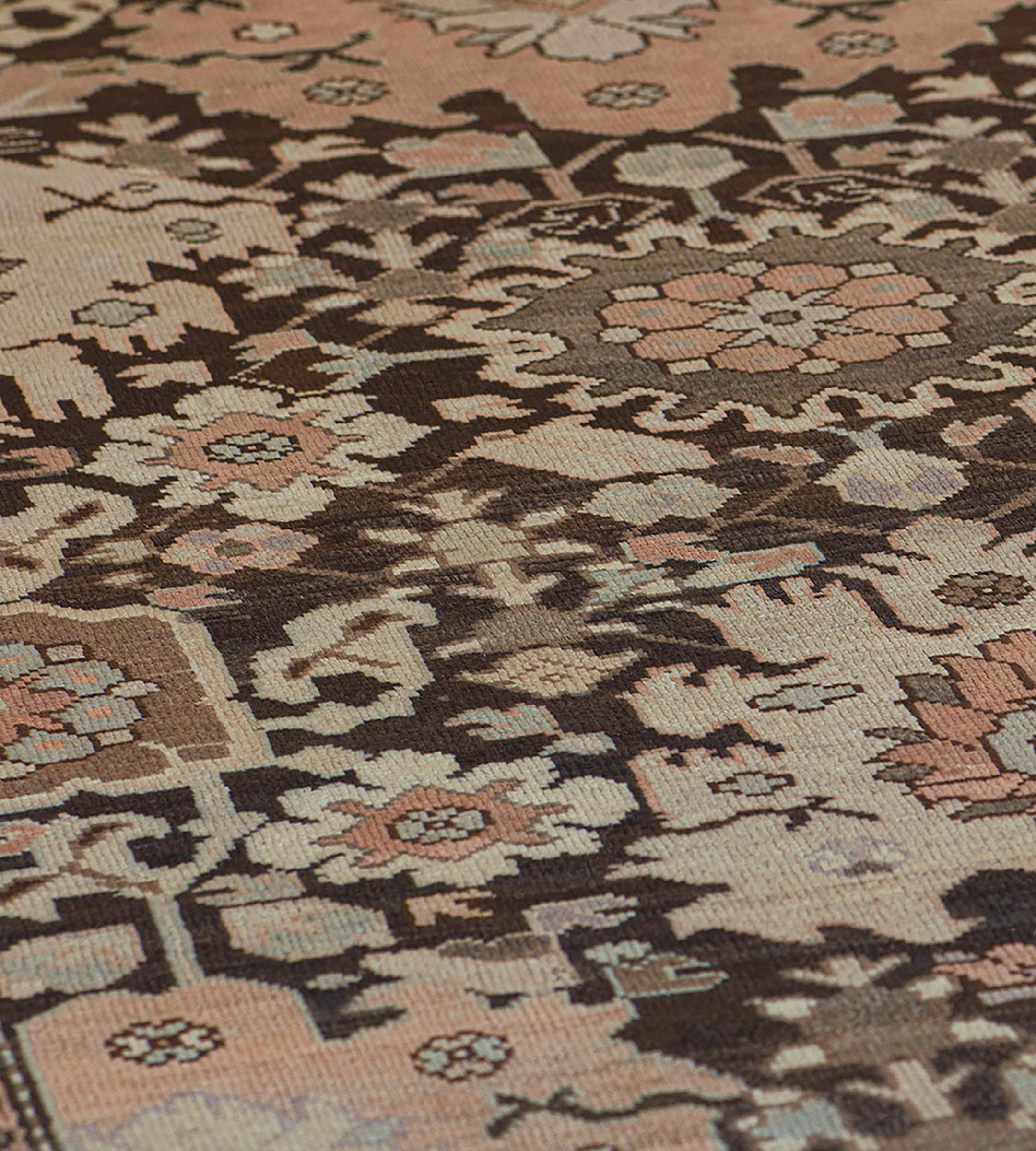 Late 19th Century Floral Wool Hand-Woven Karabagh Runner For Sale 2