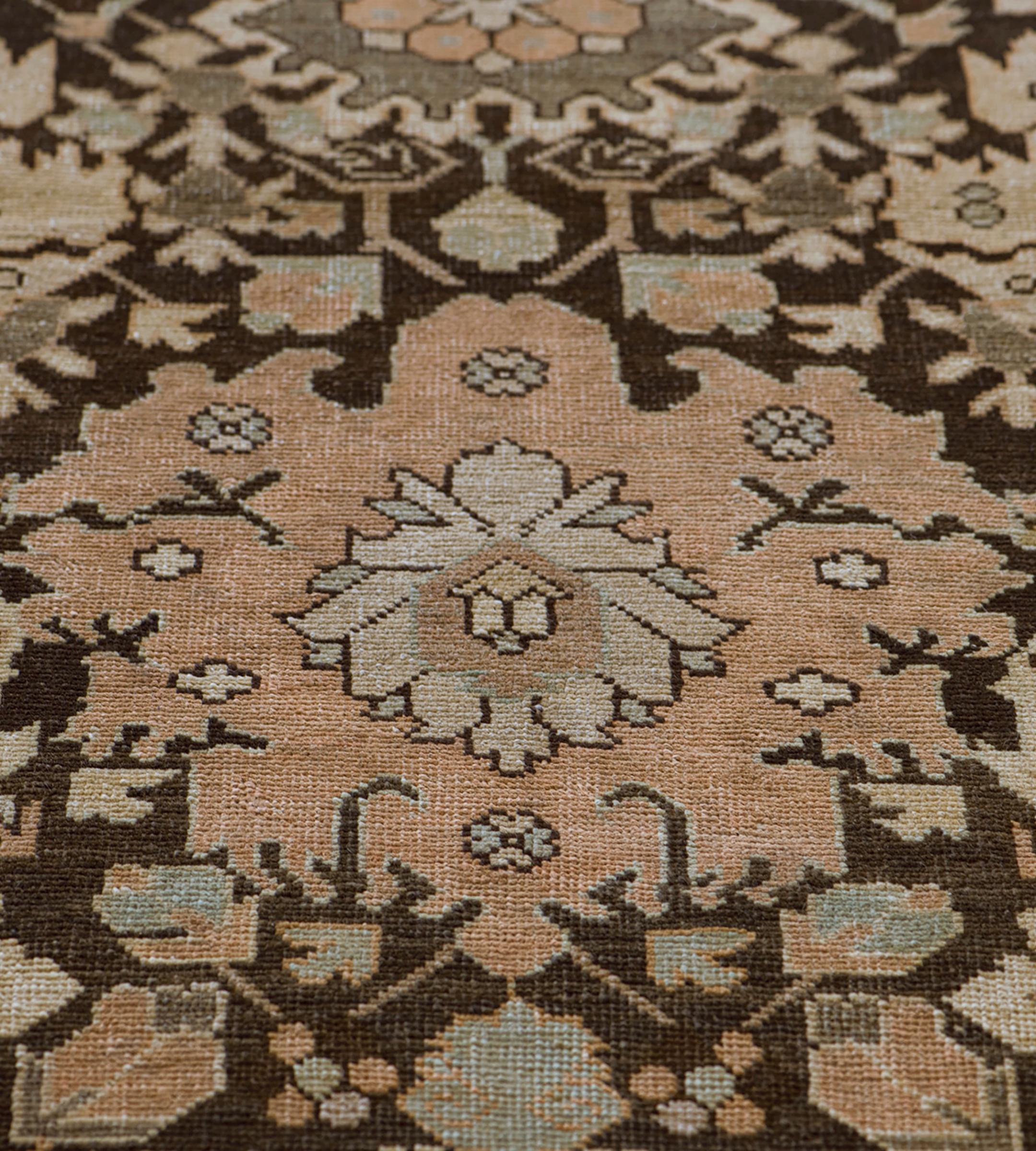 Late 19th Century Floral Wool Hand-Woven Karabagh Runner For Sale 3