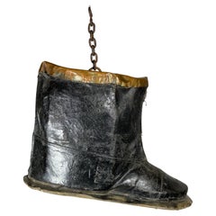 Mostra commerciale del calzolaio "BOOT" della fine del XIX secolo  Segno / Scultura