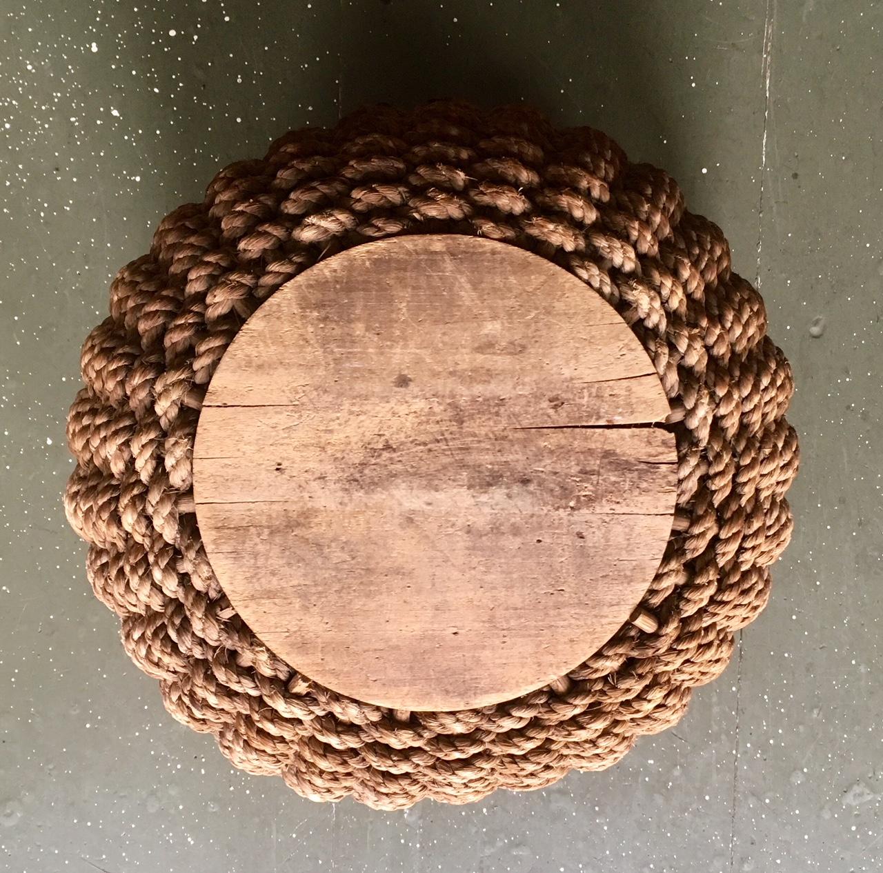 Country Late 19th Century Folk Art Fisherman's Rope Eel Basket