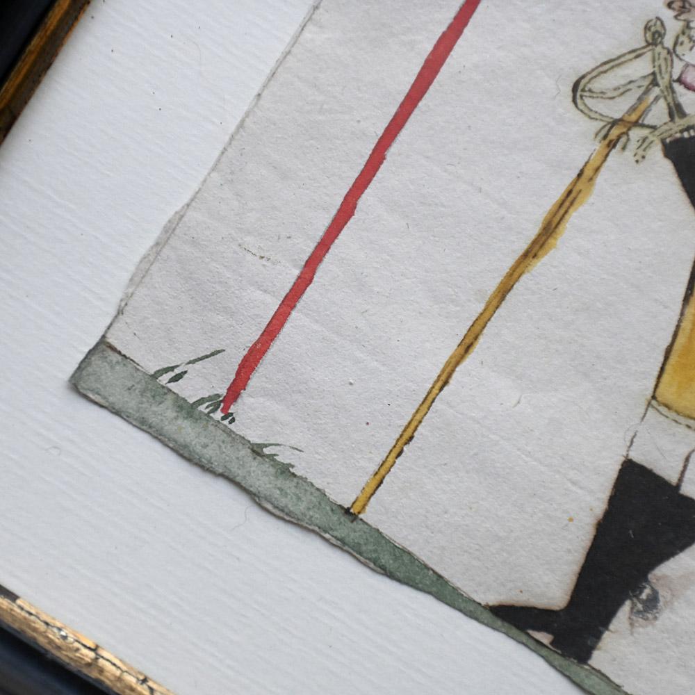 Late 19th Century folk-art French officer painting In Good Condition For Sale In London, GB