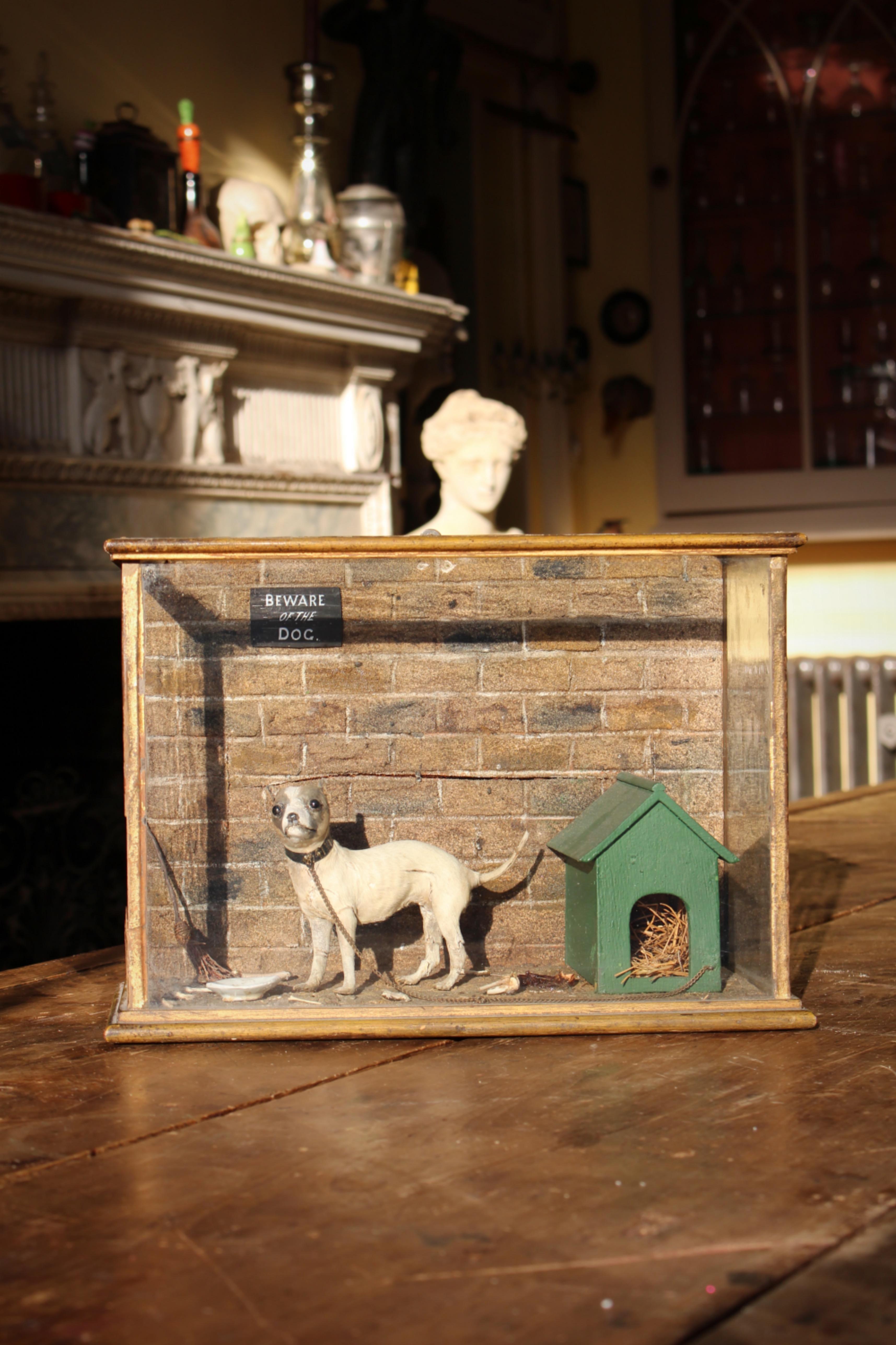 Late 19th Century Folk Art Victorian Miniature English Taxidermy Dog For Sale 10