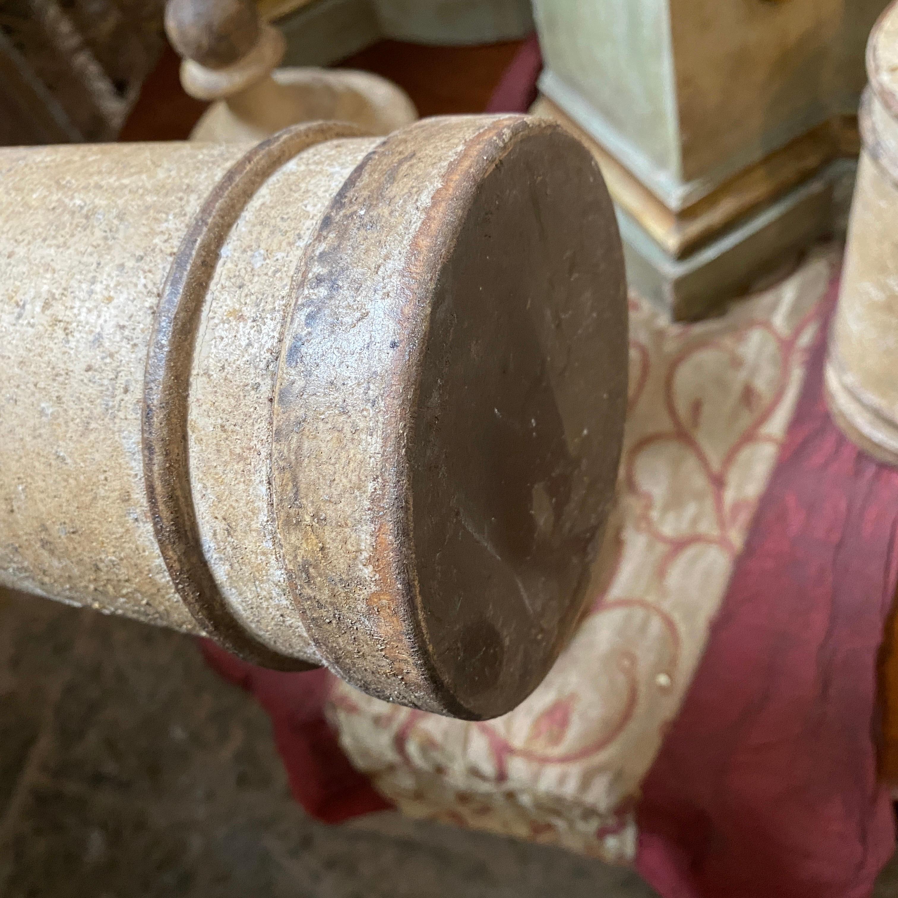 Jarres d'apothicaire Florentine en bois laqué de la fin du 19e siècle État moyen - En vente à Catania, Sicilia