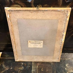 Late 19th Century Framed Figurative Blue Neapolitan Gouache Paintings