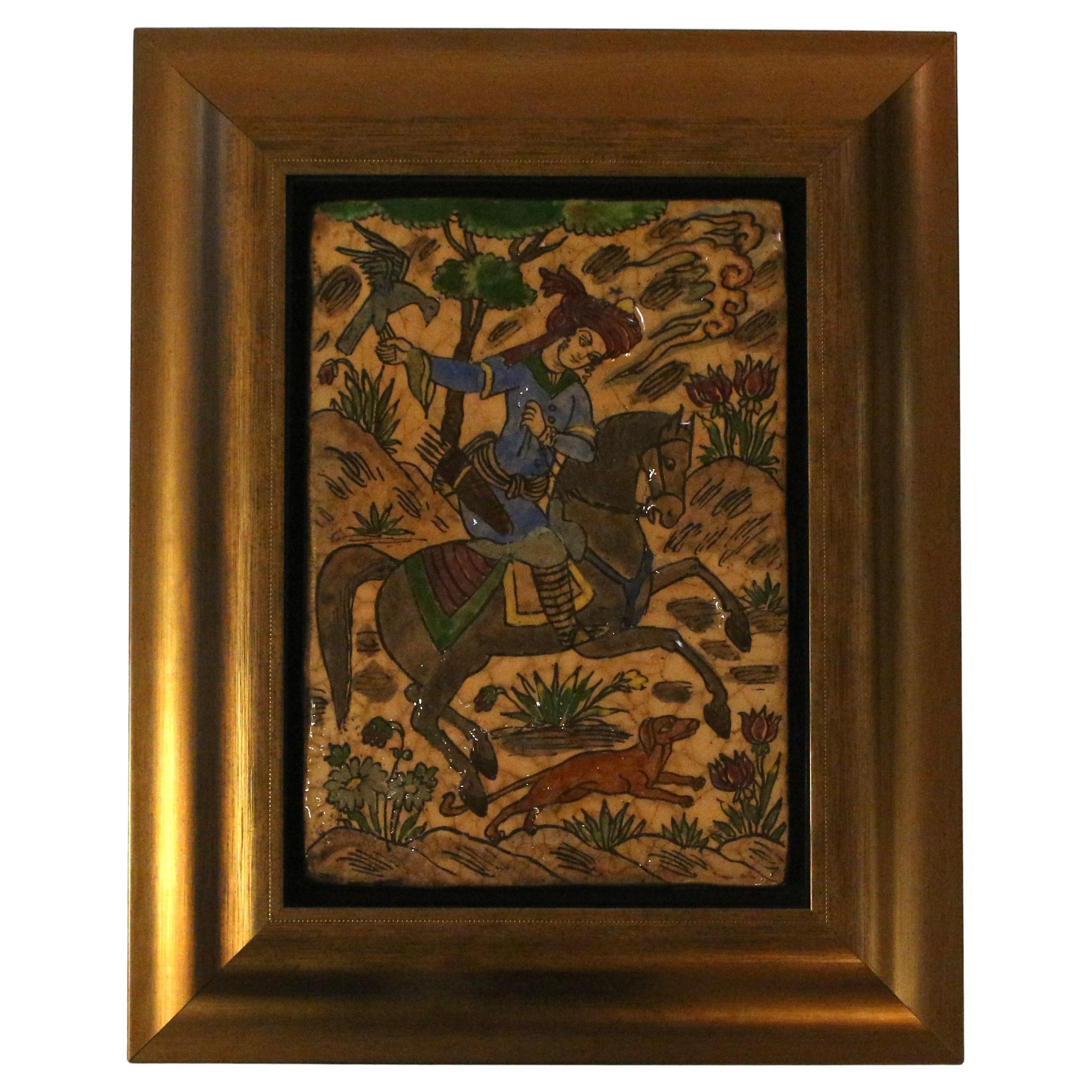 What are Persian tiles made of?