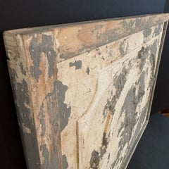 Late 19th Century Framed Plaster Painted Architectural Wall Fragment, Paris