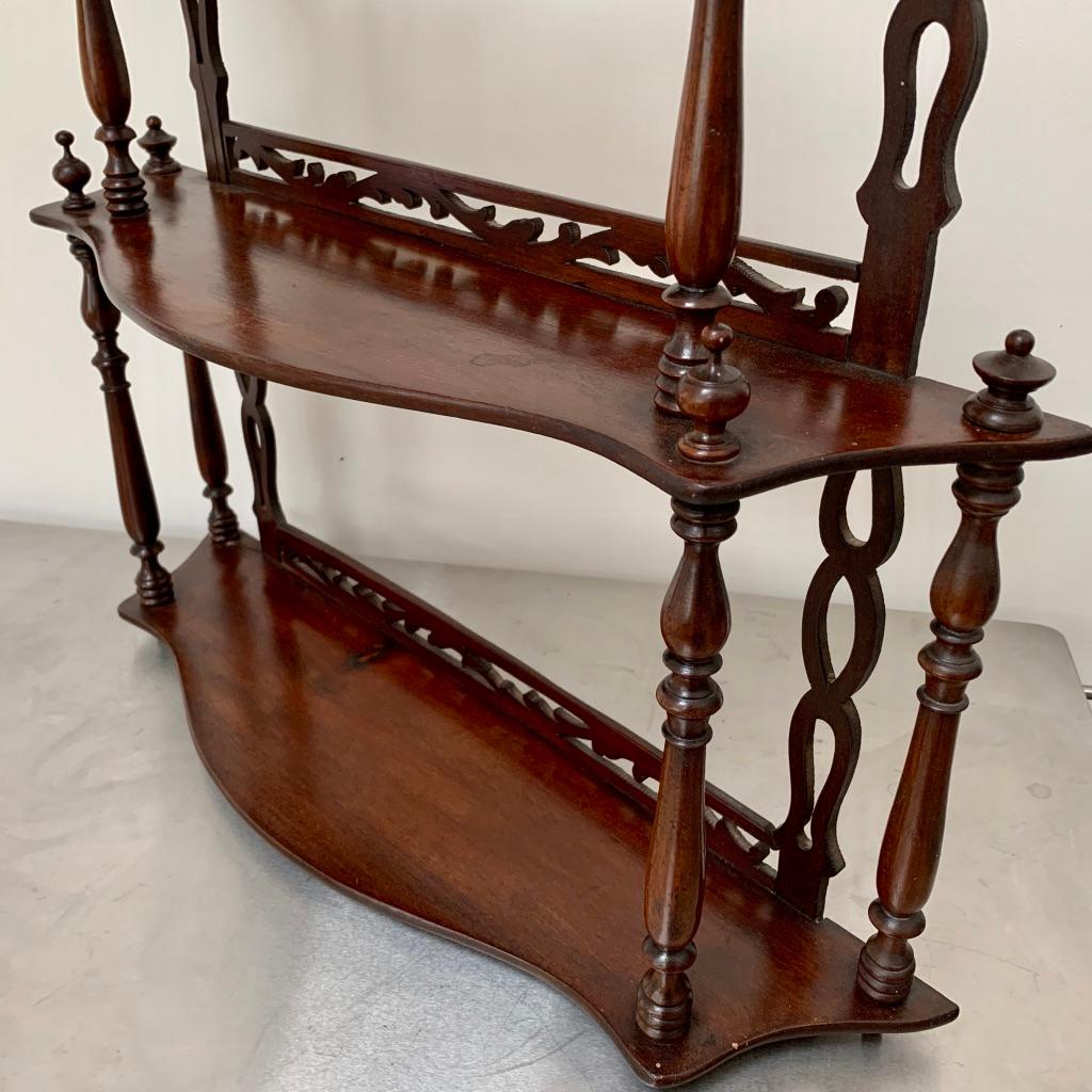 French Late 19th Century Freestanding or Hanging Shelves in Mahogany