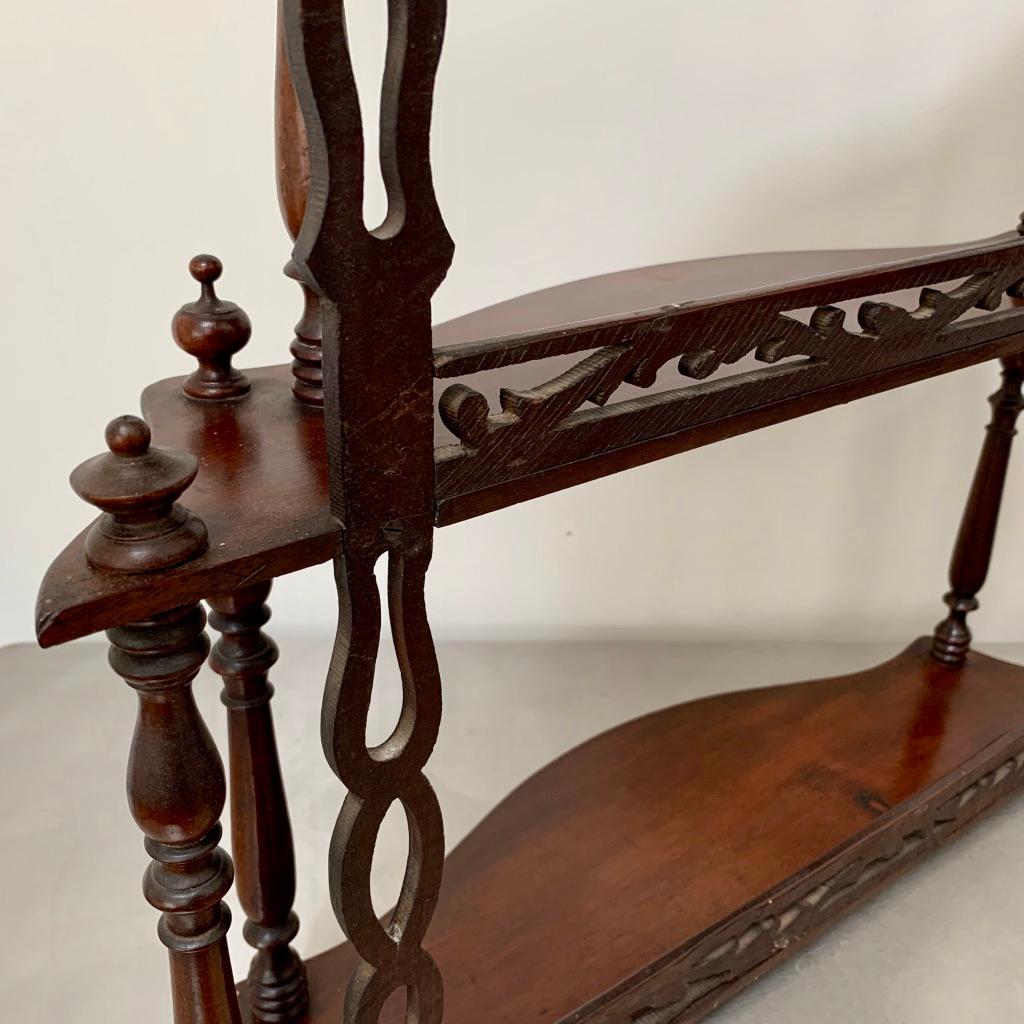 Late 19th Century Freestanding or Hanging Shelves in Mahogany 3