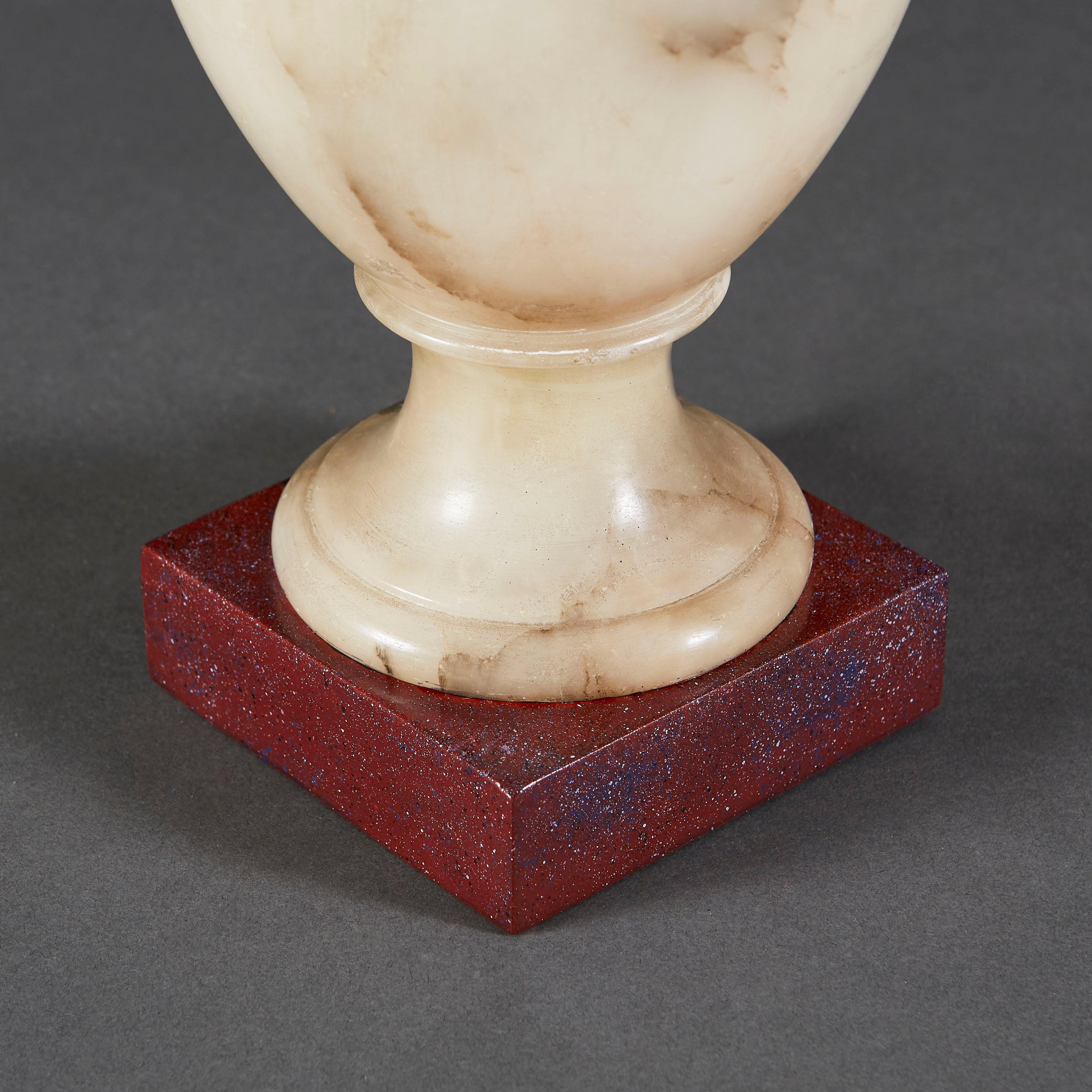 Late 19th Century French Alabaster Lamp in the form of an Urn For Sale 3
