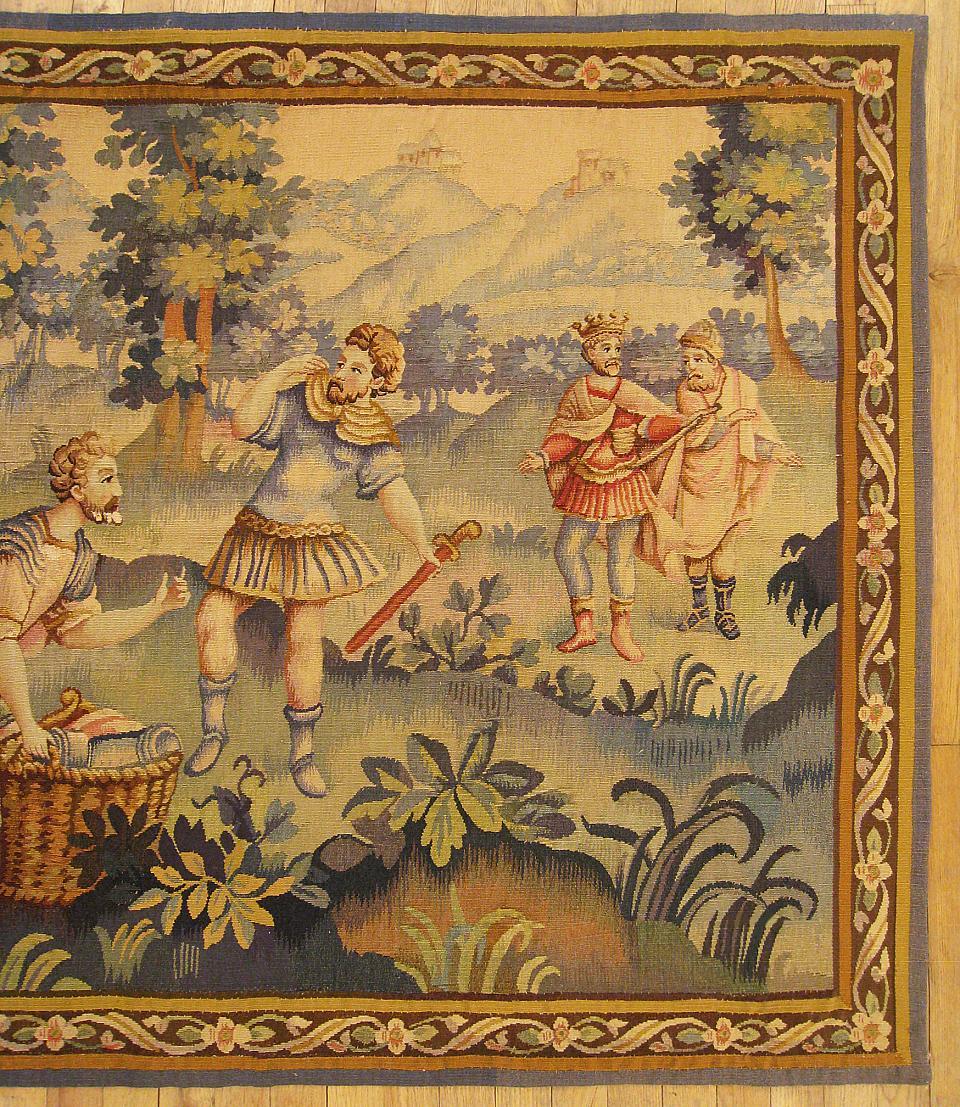 Hand-Woven Late 19th Century French Allegorical Tapestry For Sale