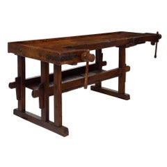 Late 19th Century French Alps Used Workbench