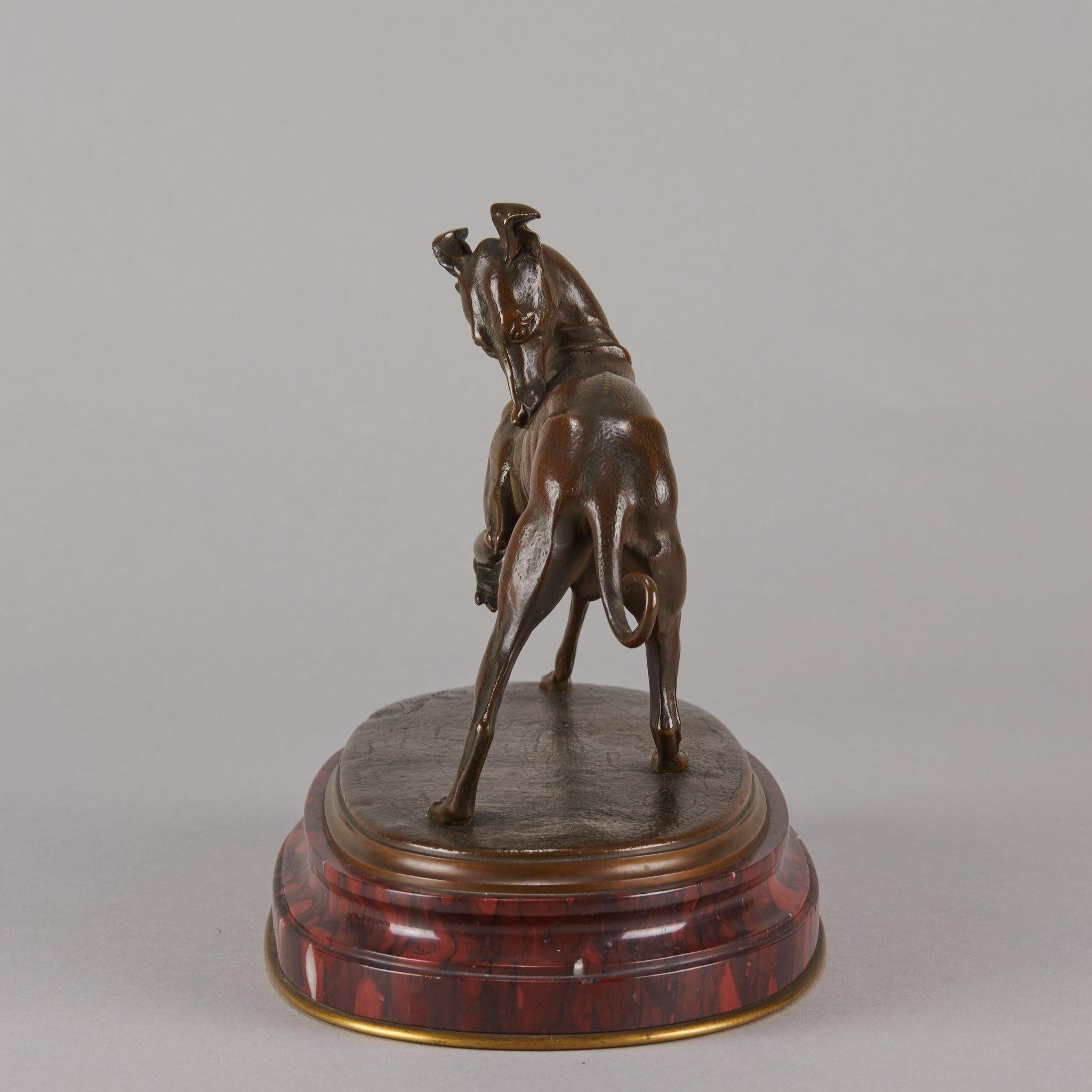 Français Bronze animalier français de la fin du XIXe siècle intitulé 