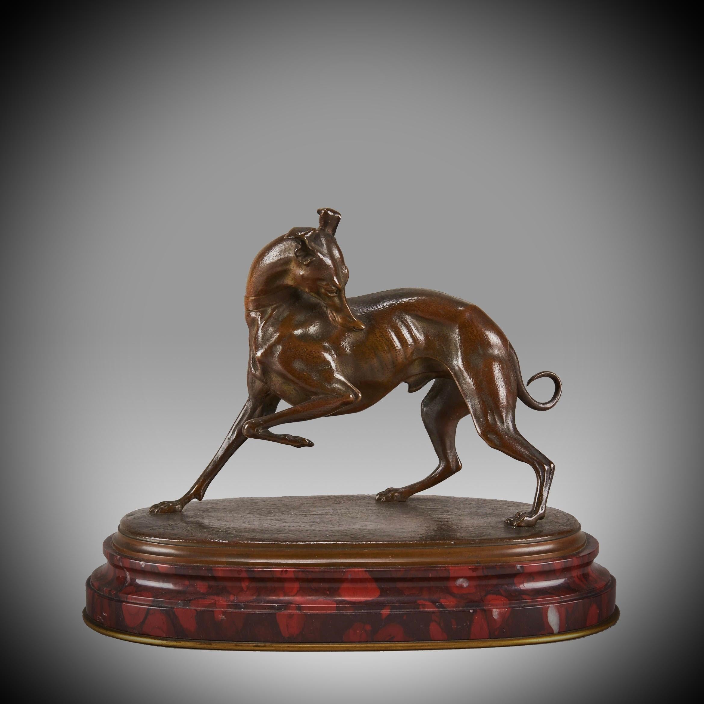 Bronze animalier français de la fin du XIXe siècle intitulé 
