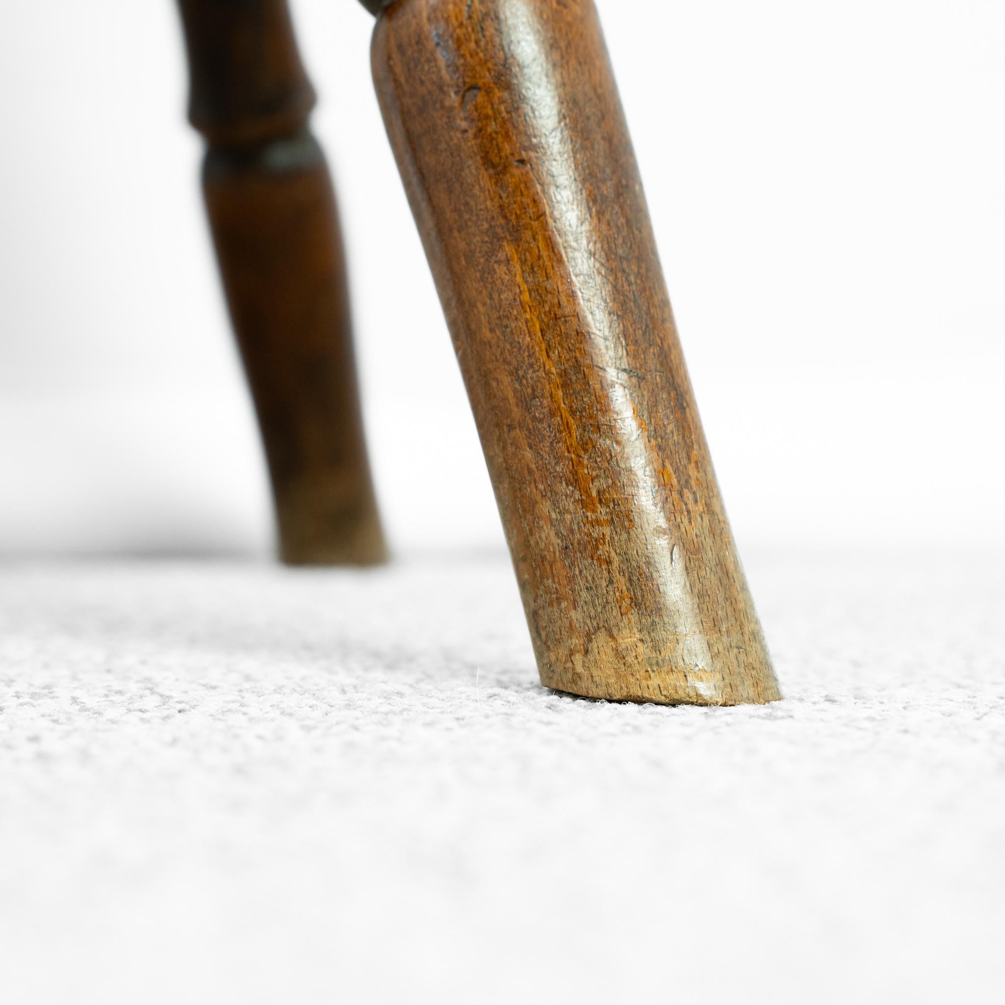 Sgabello per pianoforte in olmo antico francese della fine del XIX secolo In condizioni buone in vendita a Southampton, GB