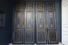 Late 19th Century French Art Nouveau Double Doors, Set of 3