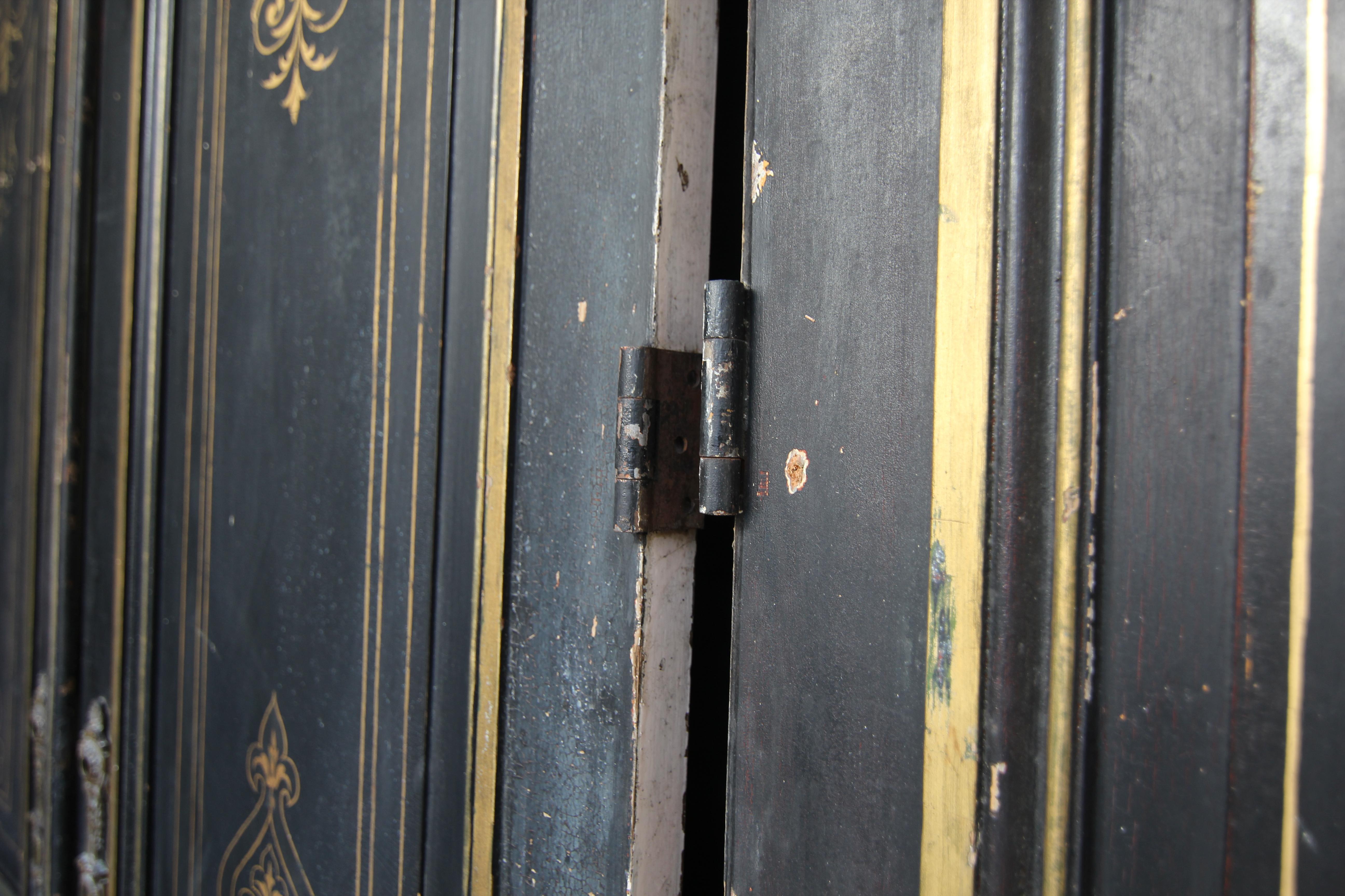 Portes doubles Art nouveau françaises de la fin du XIXe siècle, lot de 3 en vente 3