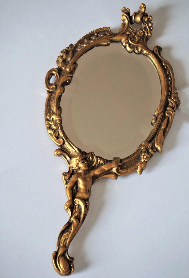 Late 19th Century French Art Nouveau Gilt Bronze Faceted Nostalgia Hand ...