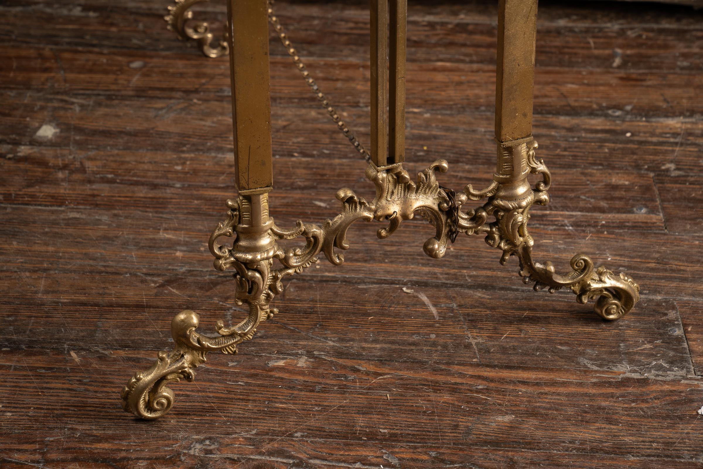 Late 19th Century French Art Nouveau Solid Brass Easel 2