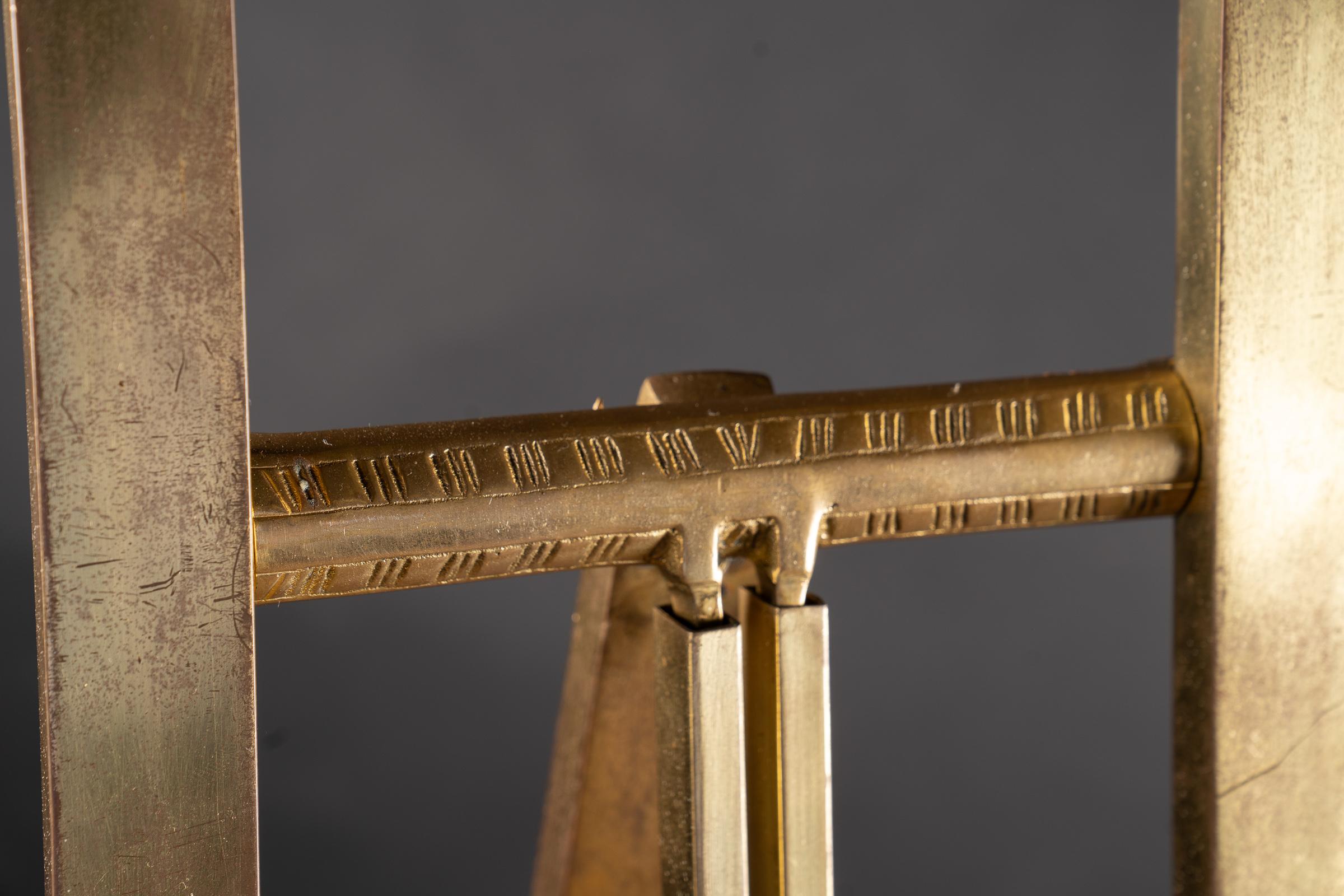 Late 19th Century French Art Nouveau Solid Brass Easel 4