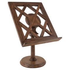 Late 19th Century French Artisan-Made Walnut Bookrest from a Church
