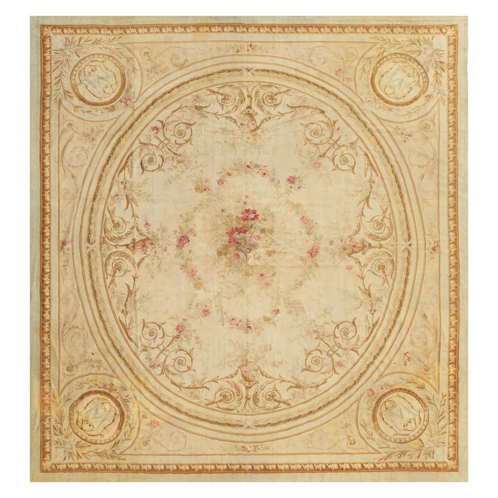 Late 19th Century French Aubusson Carpet ( 15
 6

 x 16
 6

 - 473 x 503 cm )